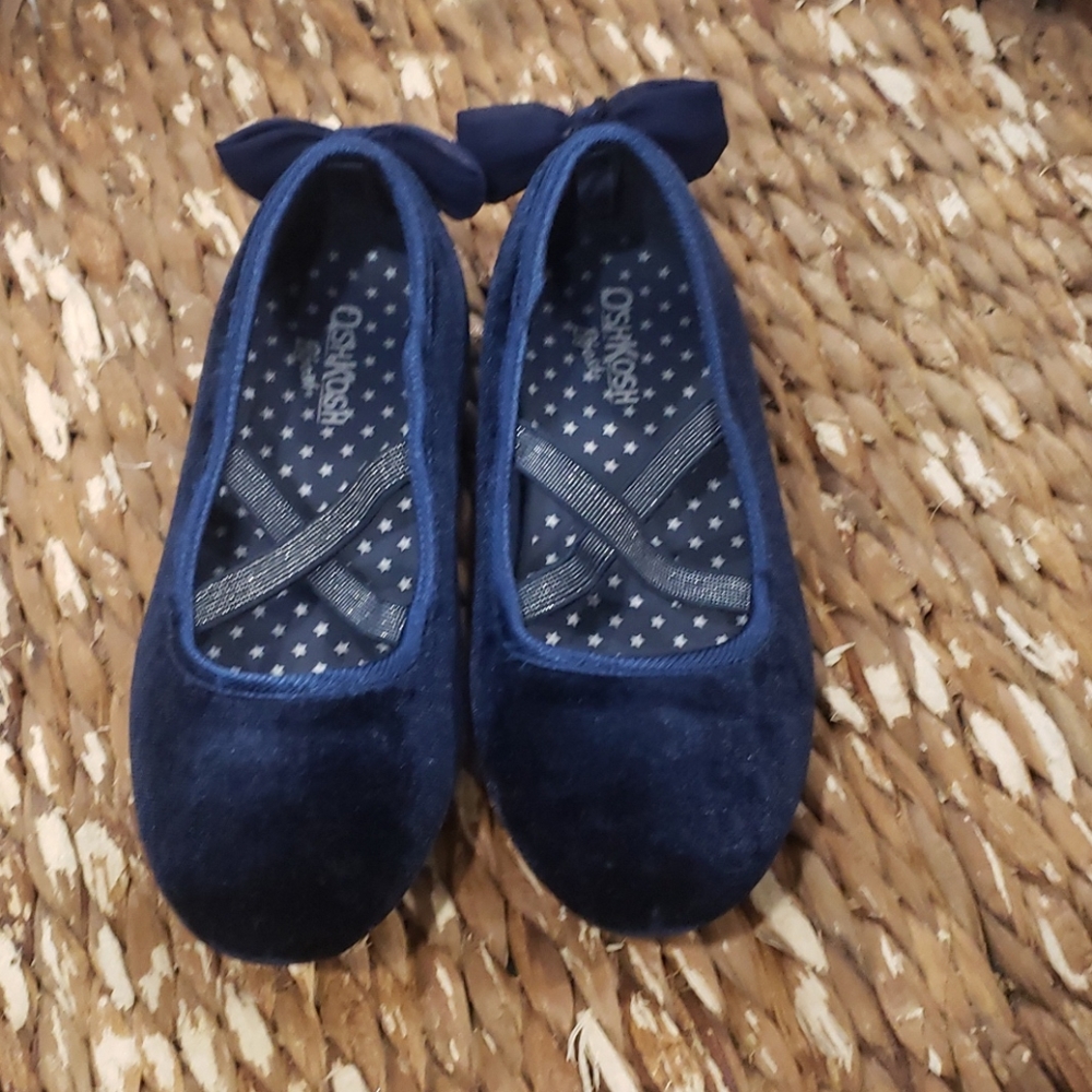 SALE Oshkosh Bgosh slides blue velvet size 13
